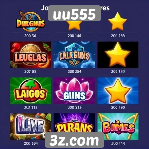 Análise sobre os jogos populares no site uu555
